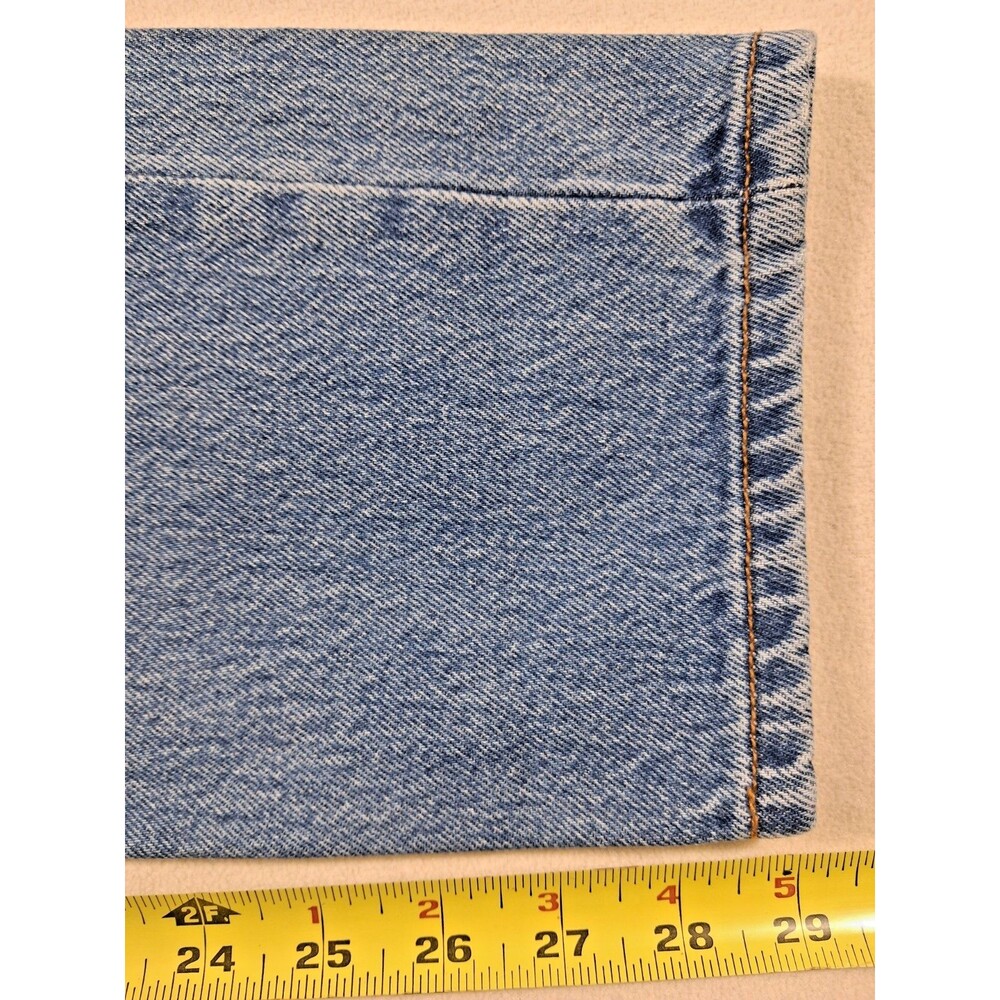 Levi’s 501 CT Jeans Women 30x32 Light Wash Distressed Tapered Denim - Picture 11 of 12